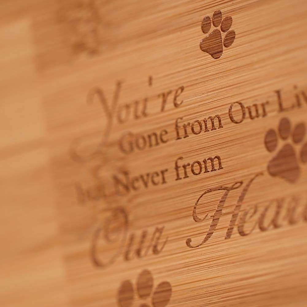 Burly Wood Keepsake Urns for pets Ashes with Photo Box Pet Cremation Urn to add a picture