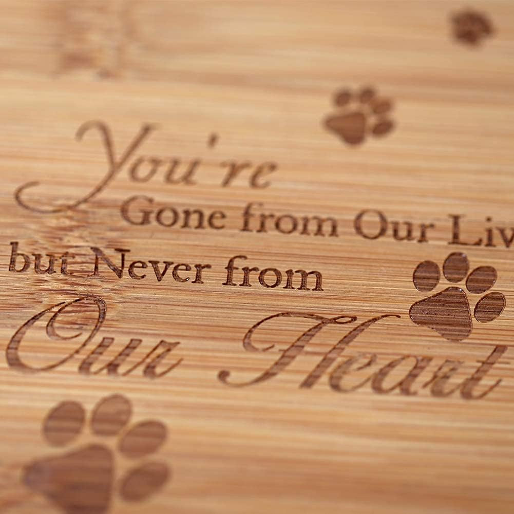 Burly Wood Keepsake Urns for pets Ashes with Photo Box Pet Cremation Urn to add a picture
